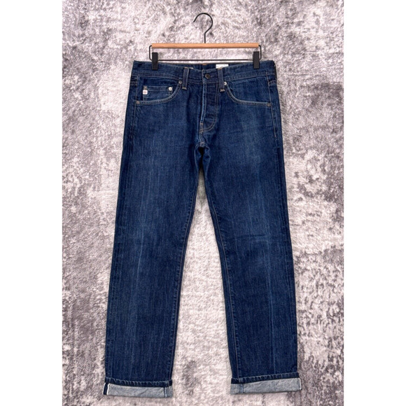 Ag Adriano Goldschmied Other - Adriano Goldschmied AG Jeans 31 x 30 Mens Matchbox Slim Straight Selvedge Denim